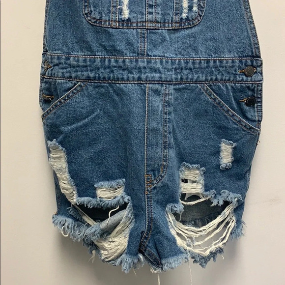 Signature denim overalls - Picture 3 of 4